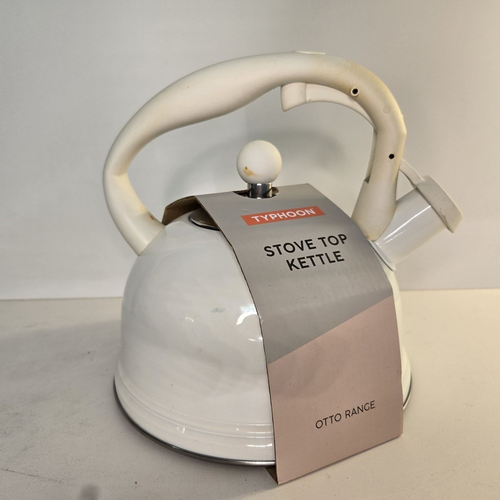 Typhoon Otto Collection  Stovetop Kettle Ivory - NEW‎ w/ Flaw